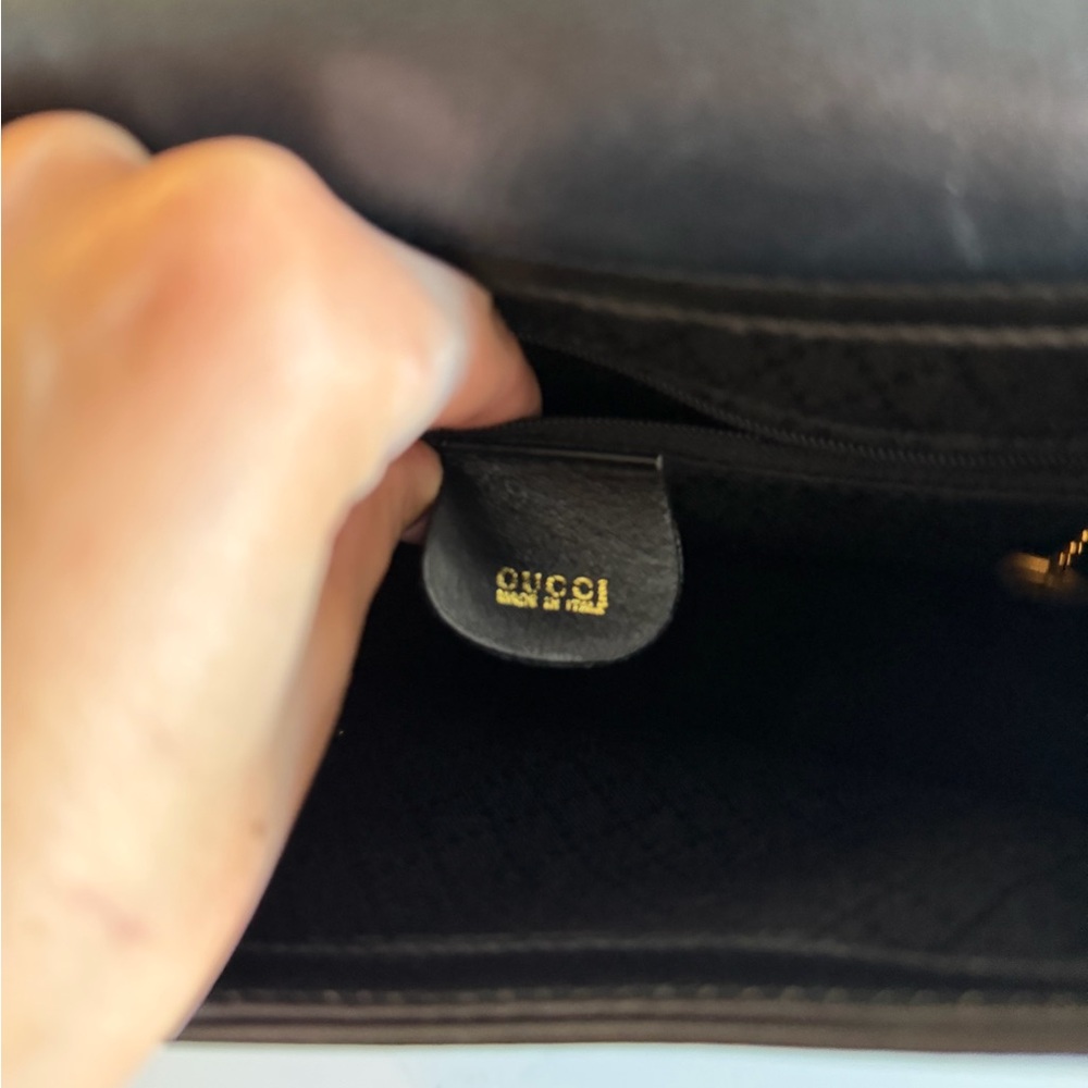Gucci vintage horsebit tom ford era sling bag RARE black leather - Picture 7 of 11